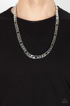 Metro Beau Men's Silver Chain Necklace