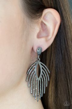 Metro Safari Black(Gun Metal) Earrings