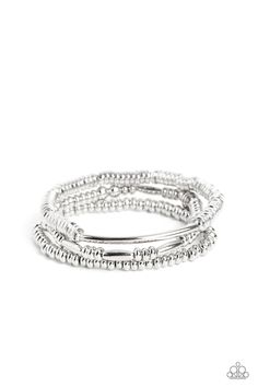 Monochromatic Medley Silver Bracelet