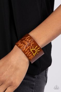Sunshine Season Leather Urban Wrap Bracelet