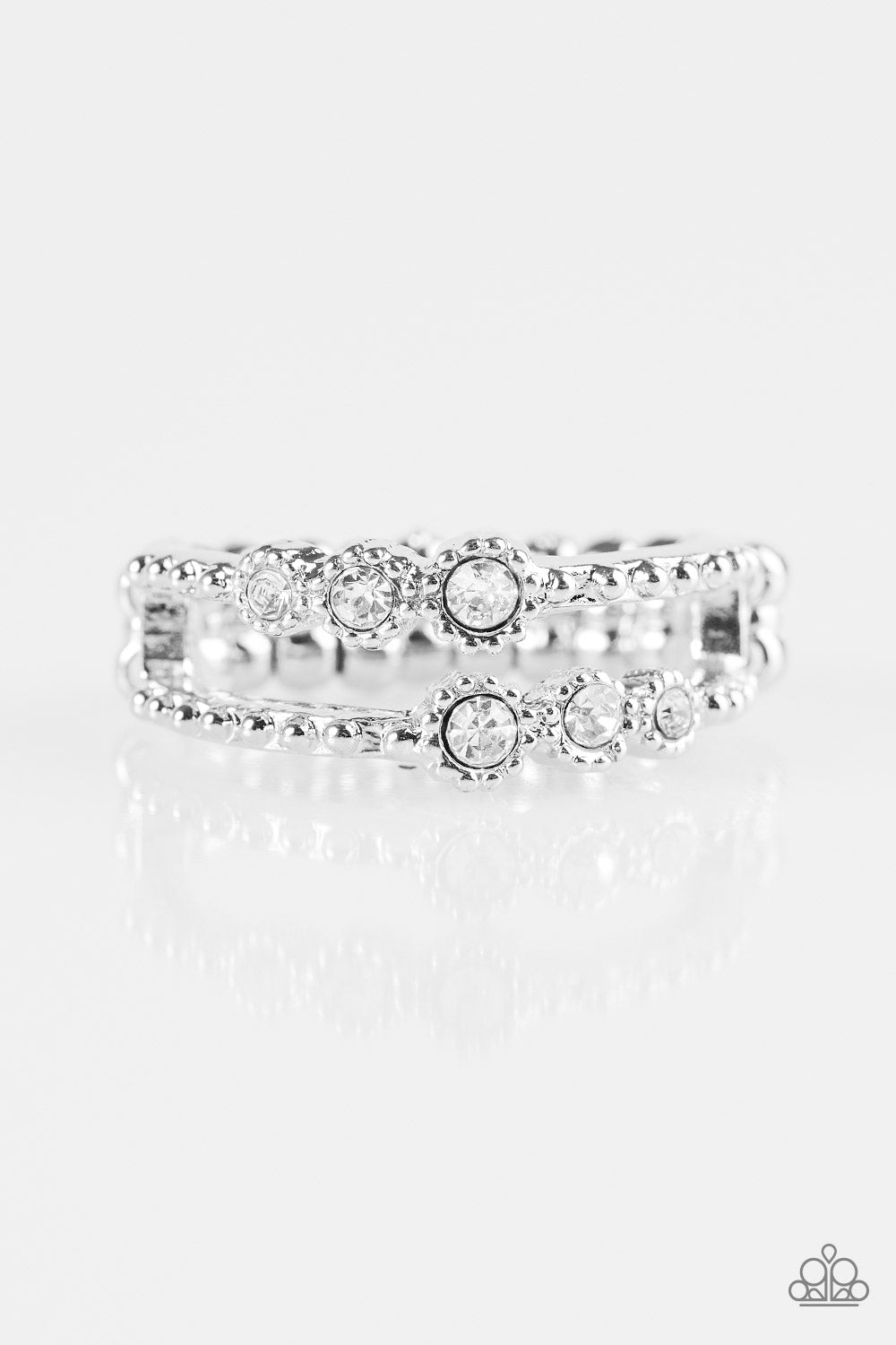 Star Gaze - Silver w/Rhinestones Ring