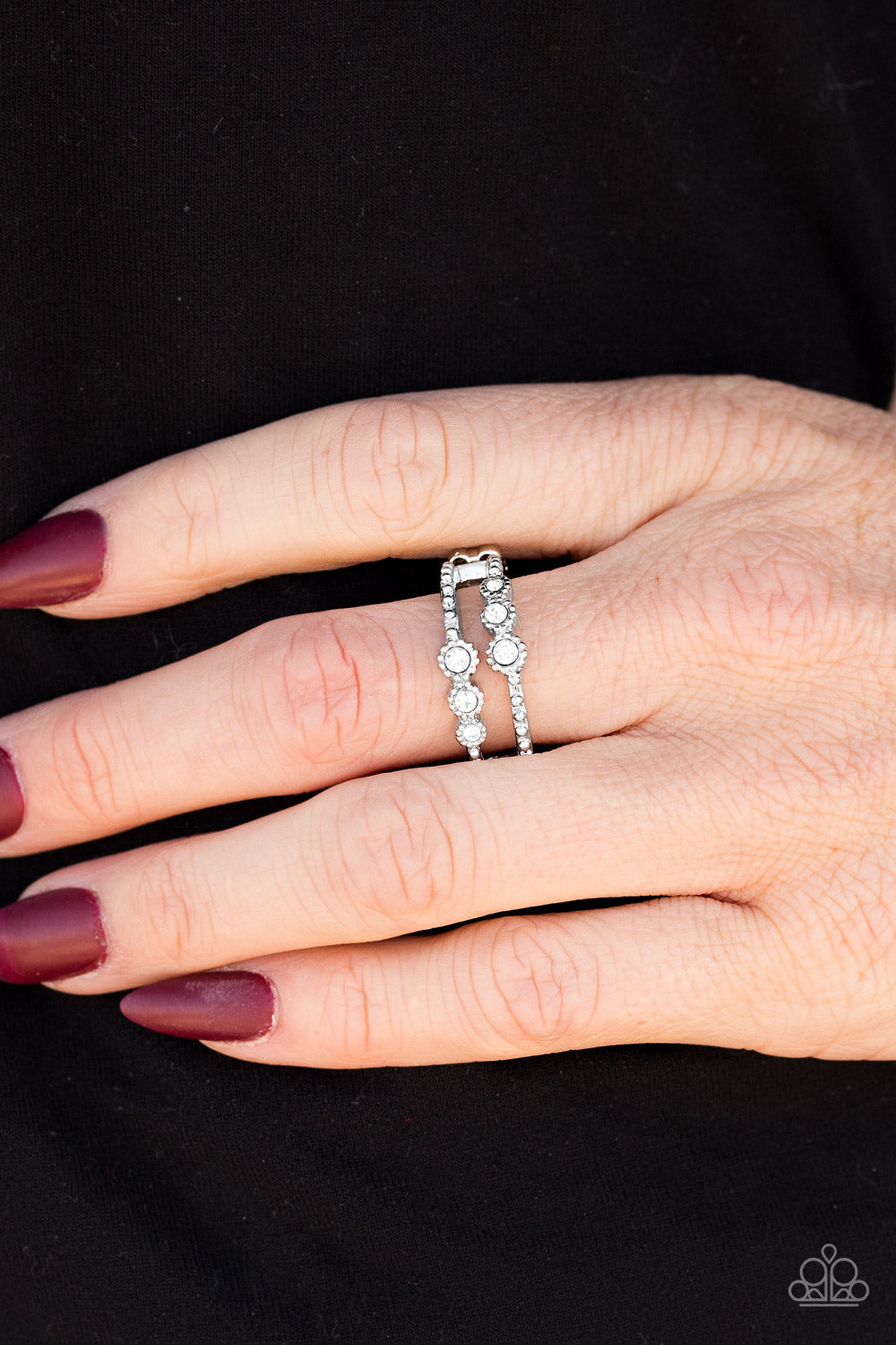 Star Gaze - Silver w/Rhinestones Ring