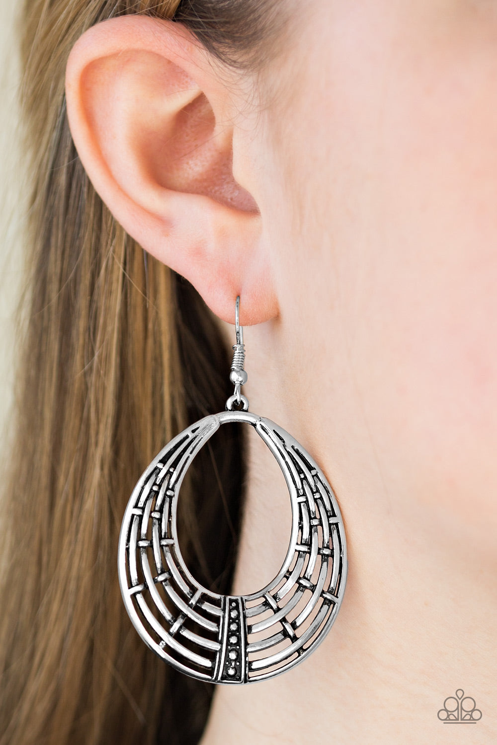 Tundra Texture - Silver Earrings