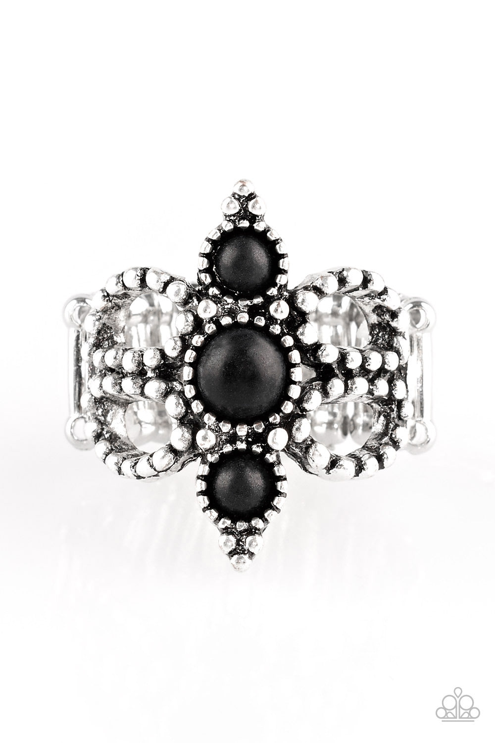 Outback Oasis - Silver w/BlackStones Ring