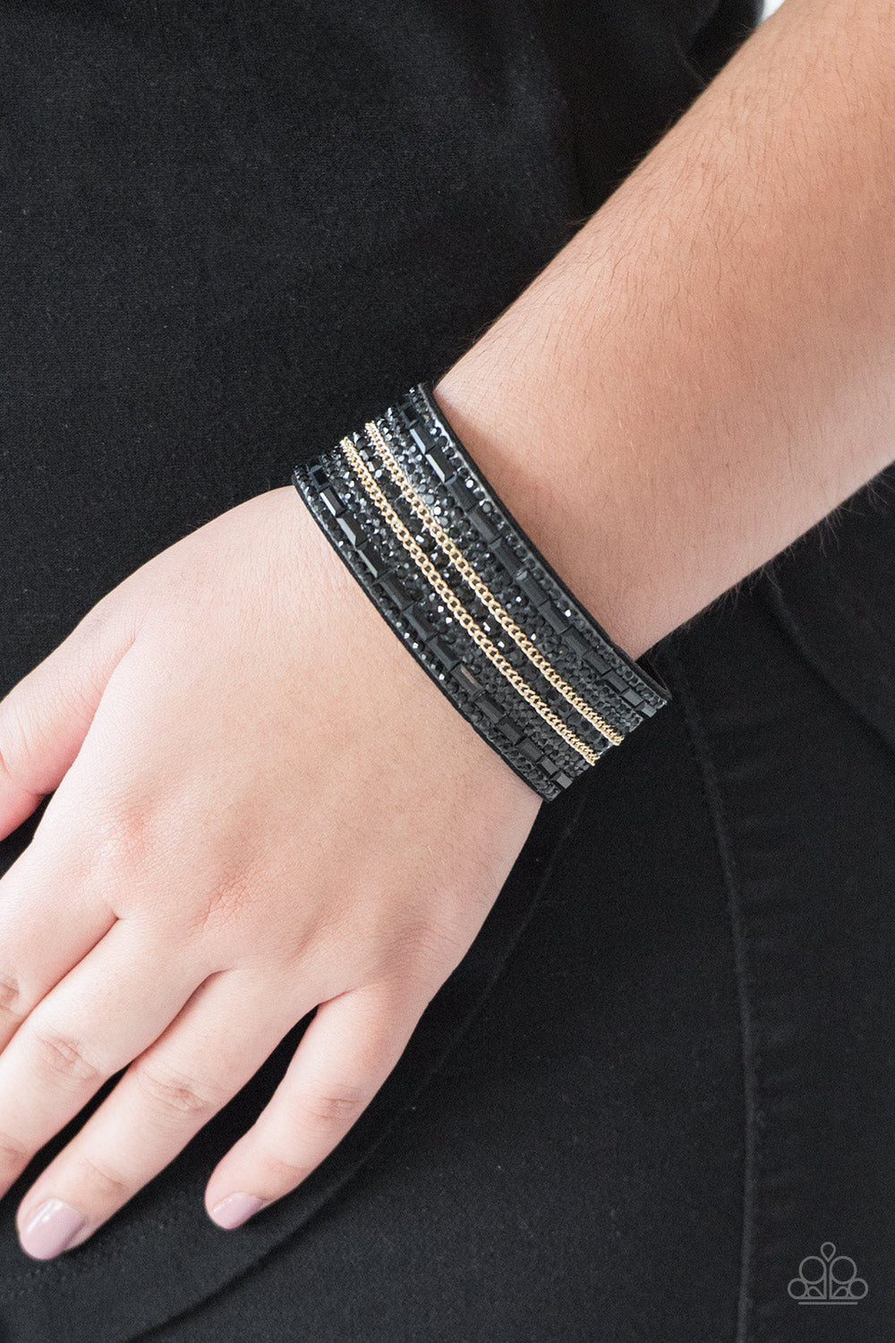 Rebel Radiance - Black Wrap Bracelet