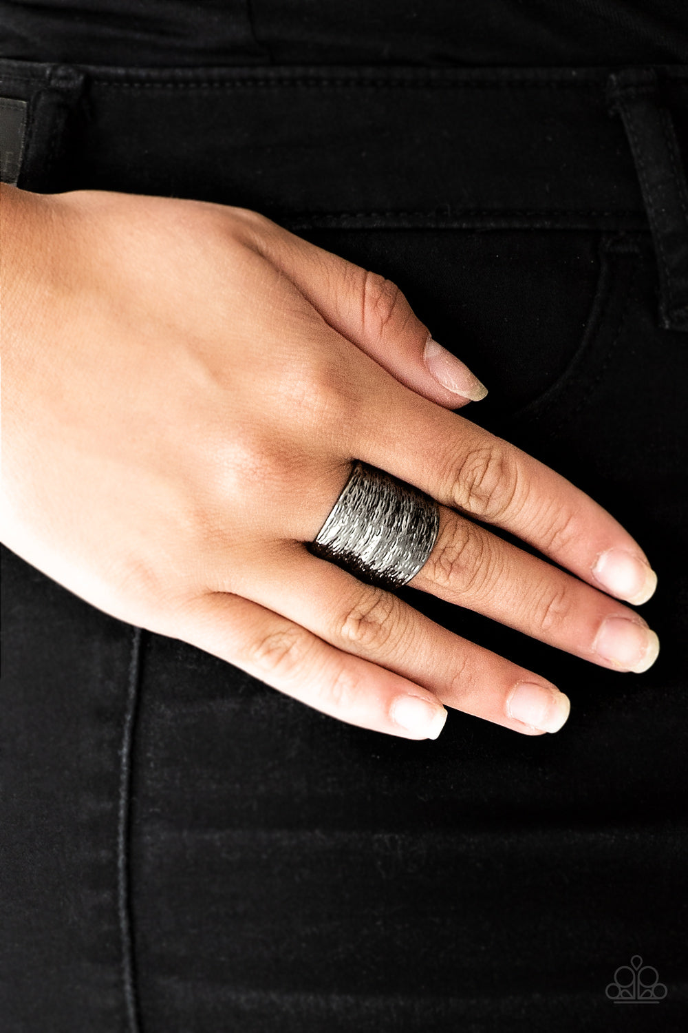 Paleo Patterns - Gunmetal (Black) Ring