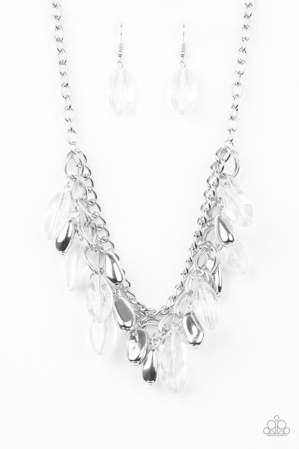 Spring Daydream - Silver w/ Clear Necklace