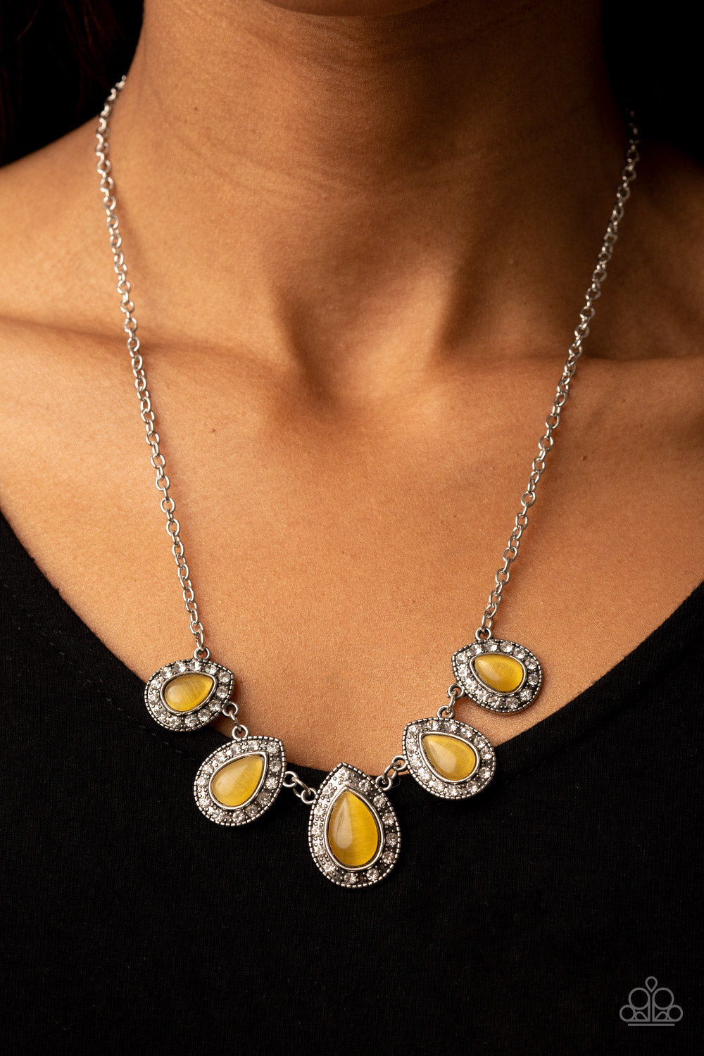 Everlasting Enchantment - Silver w/Yellow Necklace