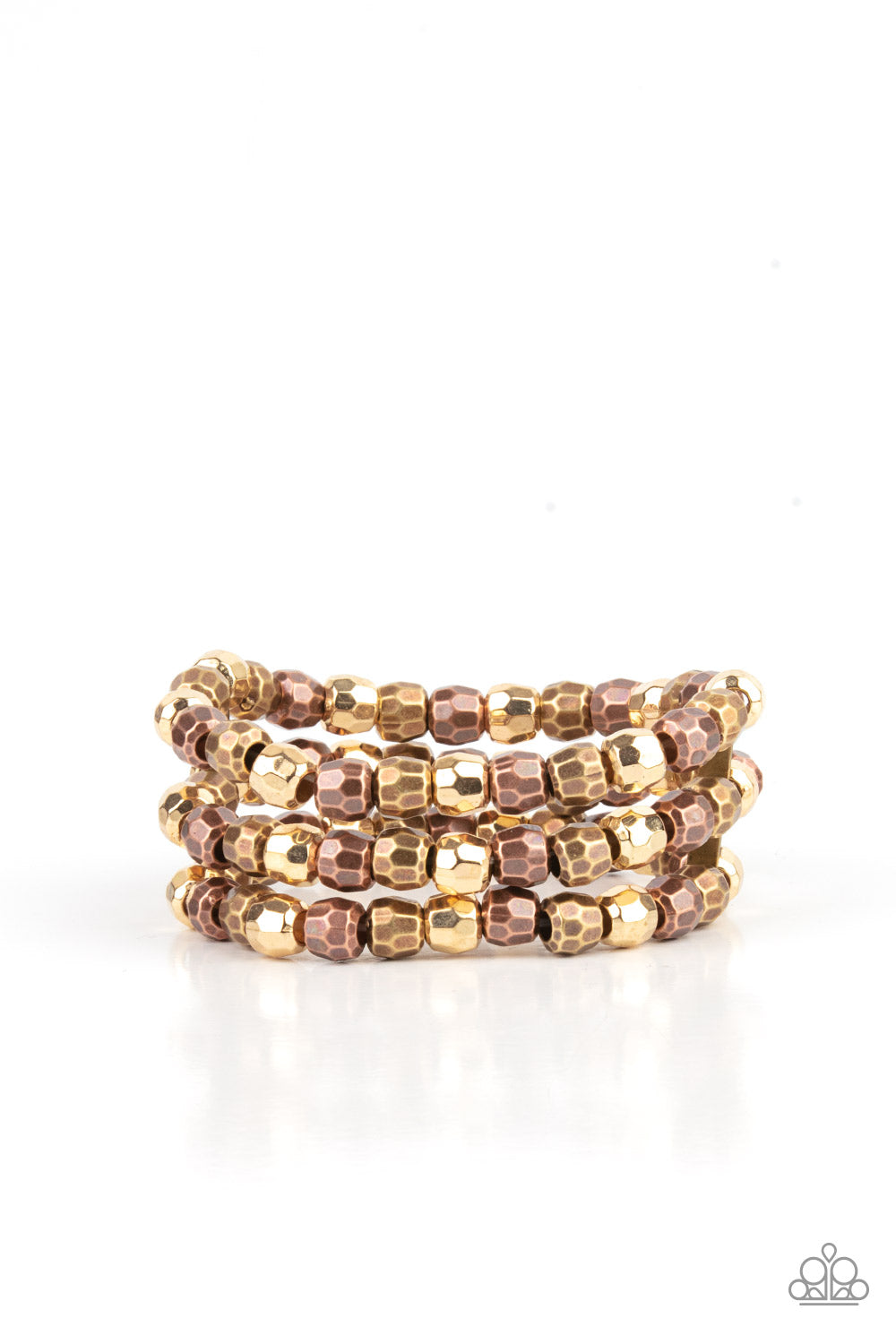 Magnetically Maven - Multi-Copper, Brass & Gold Bracelet