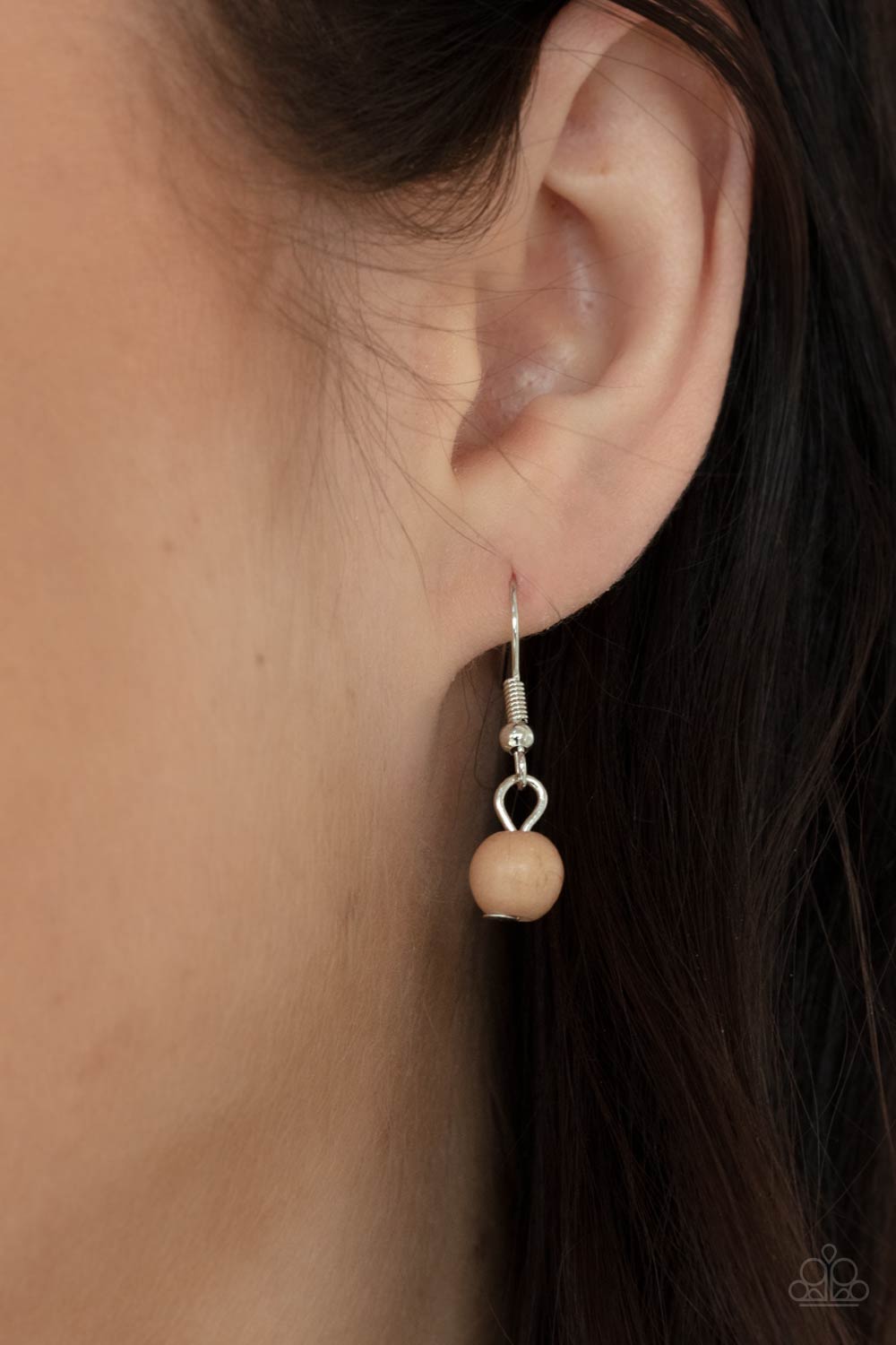 Naturally Essential - Silver w/Brown Necklace