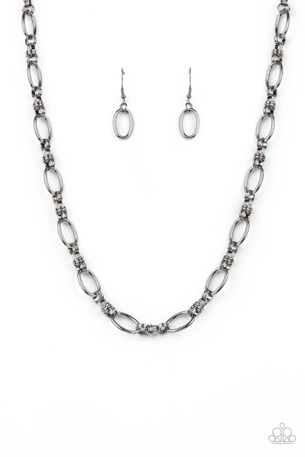 Defined Drama - Gunmetal (Black) Necklace