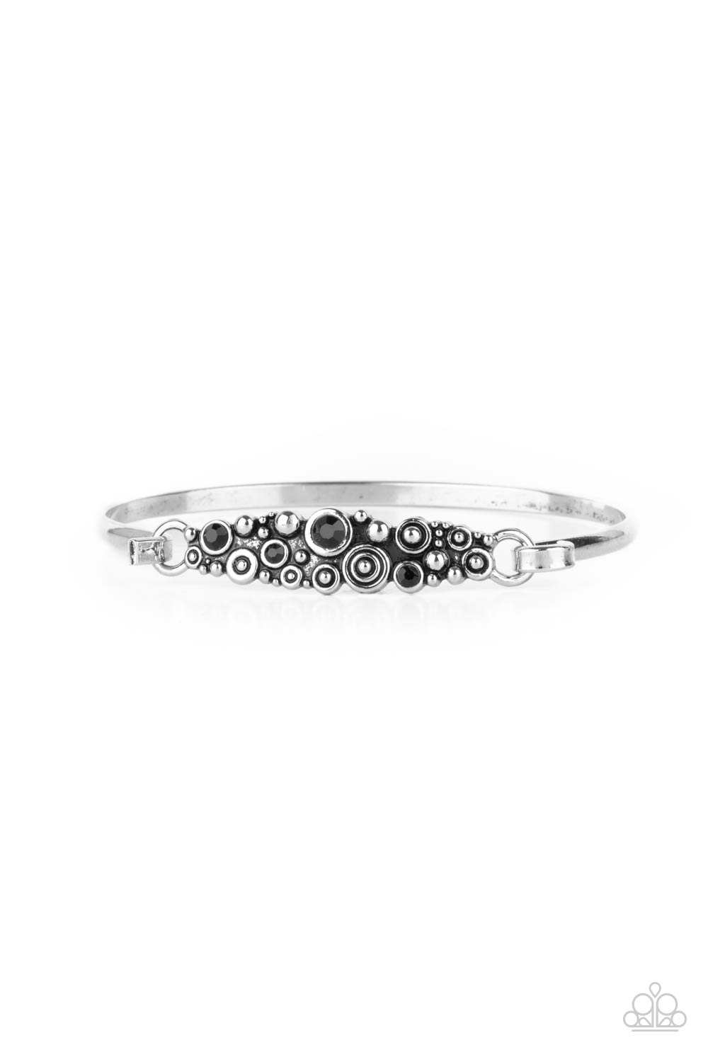 Bubbling Whimsy Bracelet - Silver w/Black Bracelet