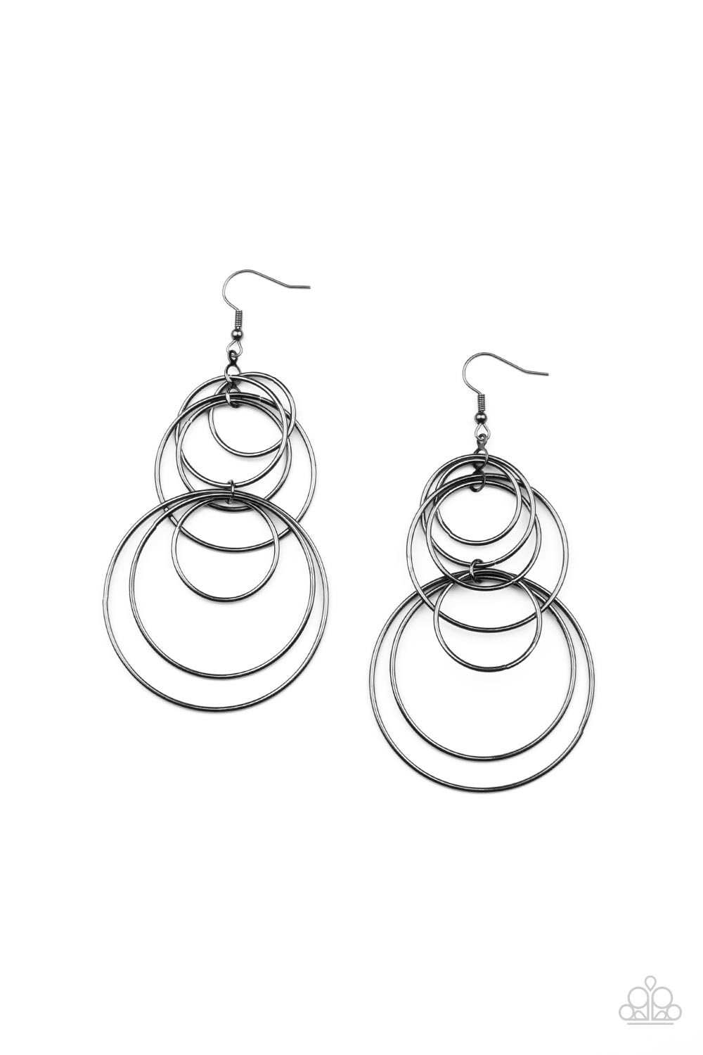 I Feel Dizzy -Gunmetal Earrings