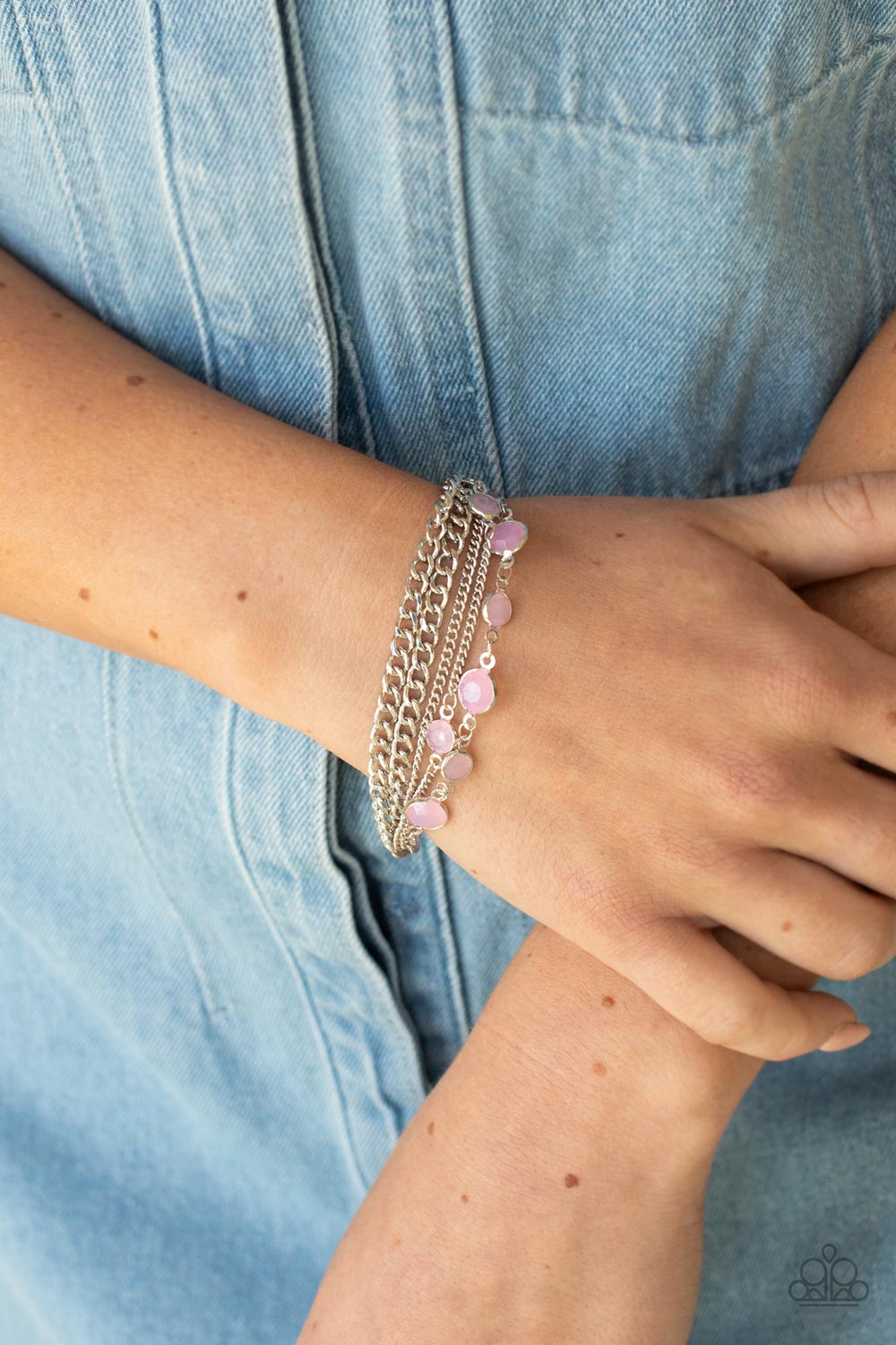 Glossy Goddess Bracelet - Pink