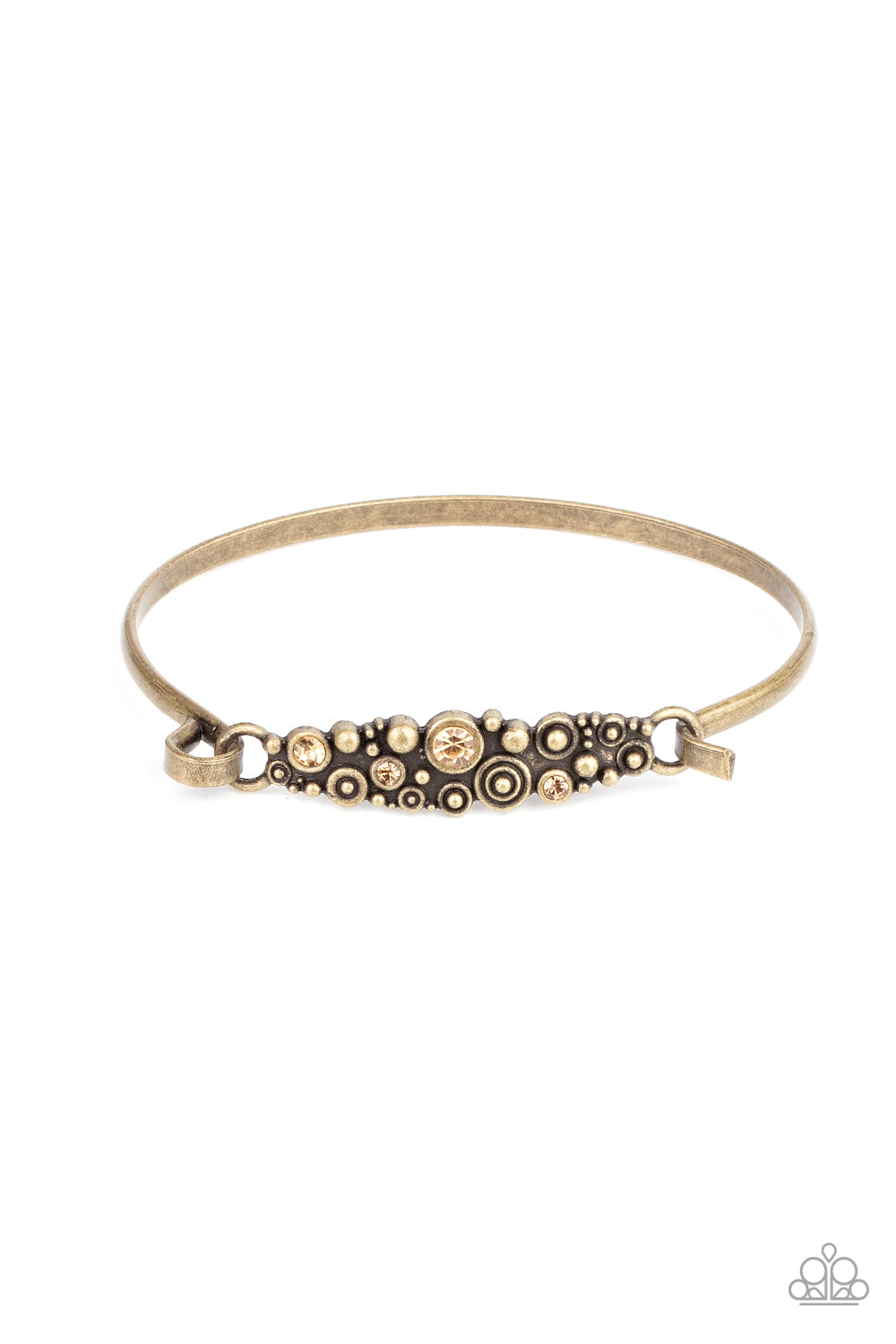 Bubbling Whimsy Bracelet - Brass w/gems Bracelet