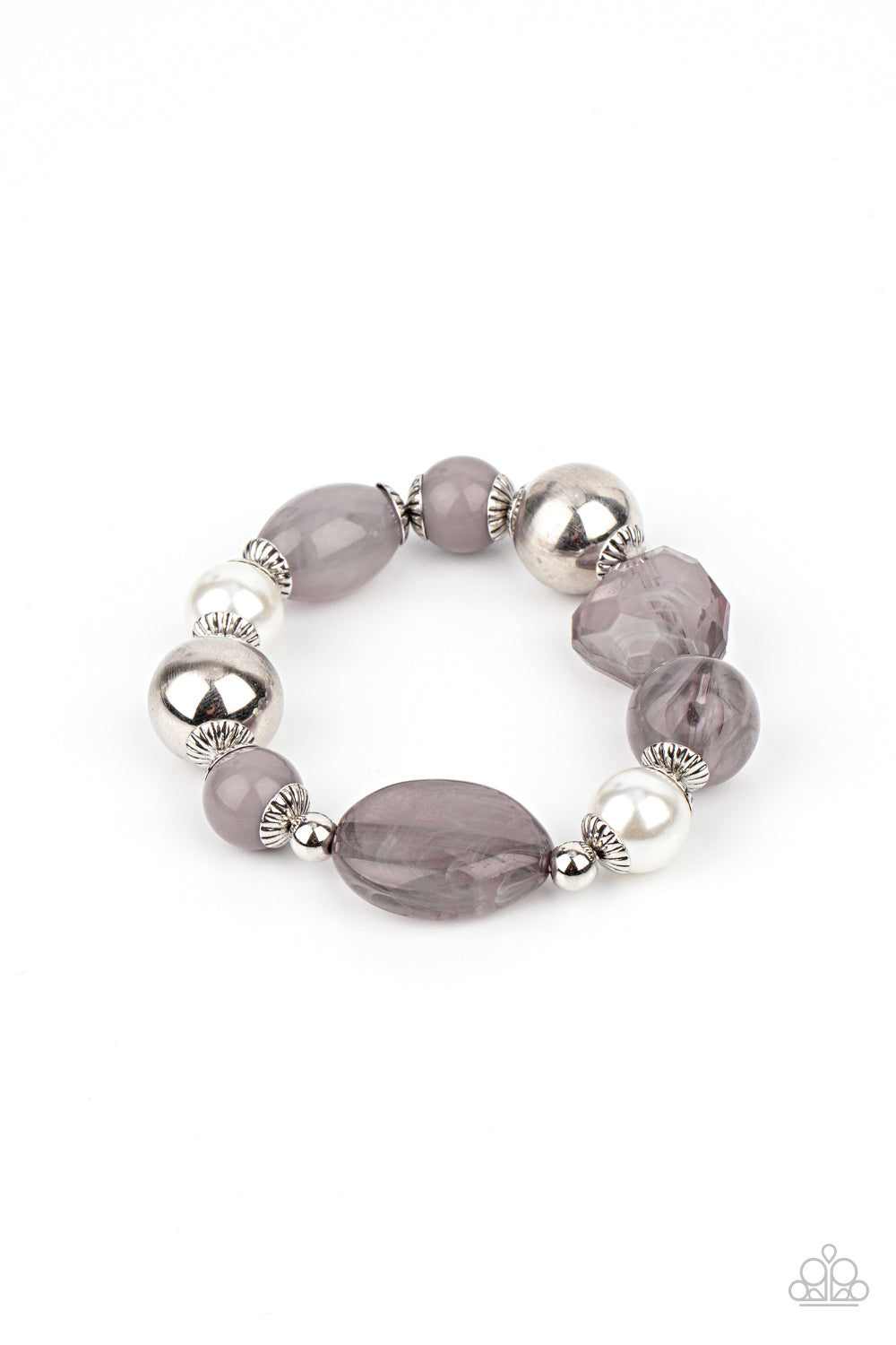 Resort Ritz - Silver w/Grey Bracelet