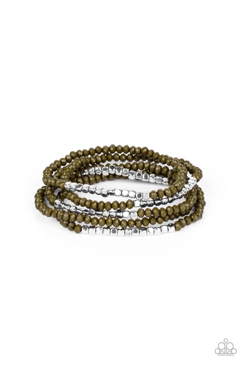 Tulum Trek - Green Bracelet - Paparazzi Accessories
