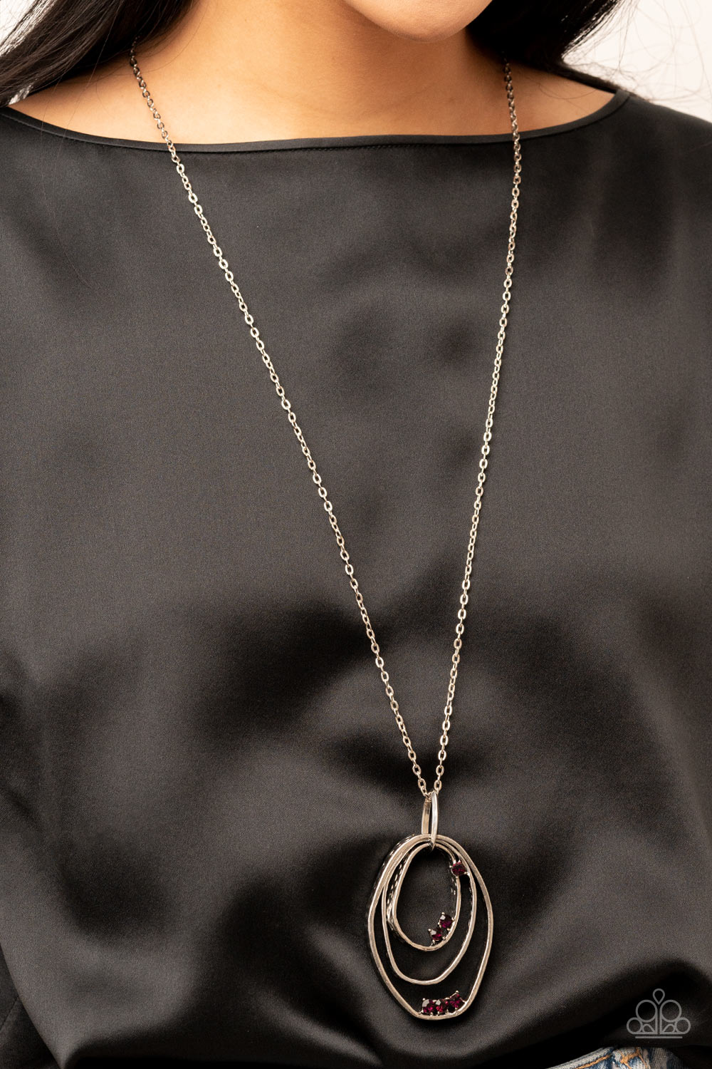 Industrial Infusion - Silver w/Purple Necklace