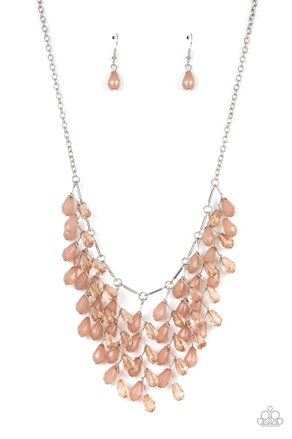 Garden Fairytale - Silver w/Brown Necklace
