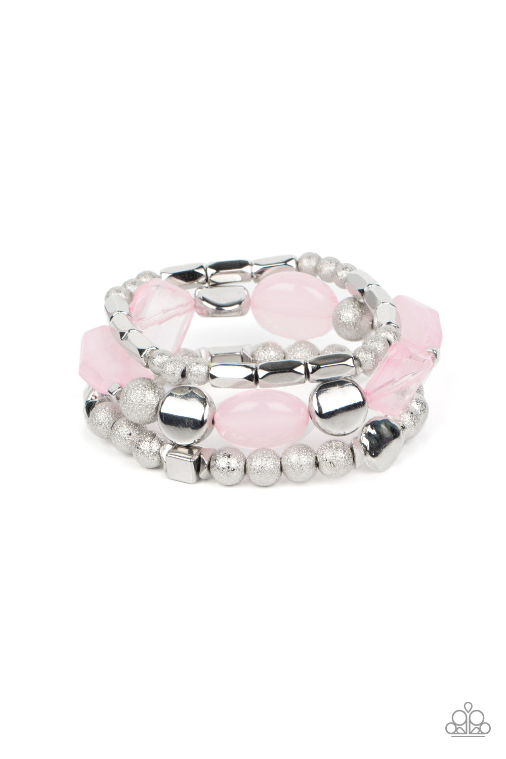 Marina Magic - Silver w/Pink Bracelet