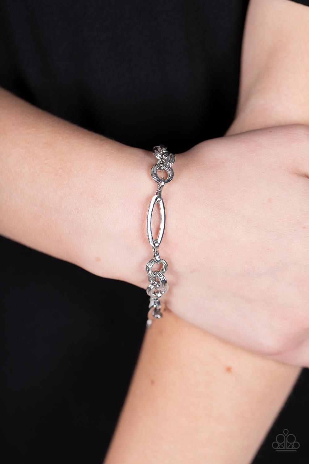 Chic Charmer - Silver Bracelet - Paparazzi Accessories