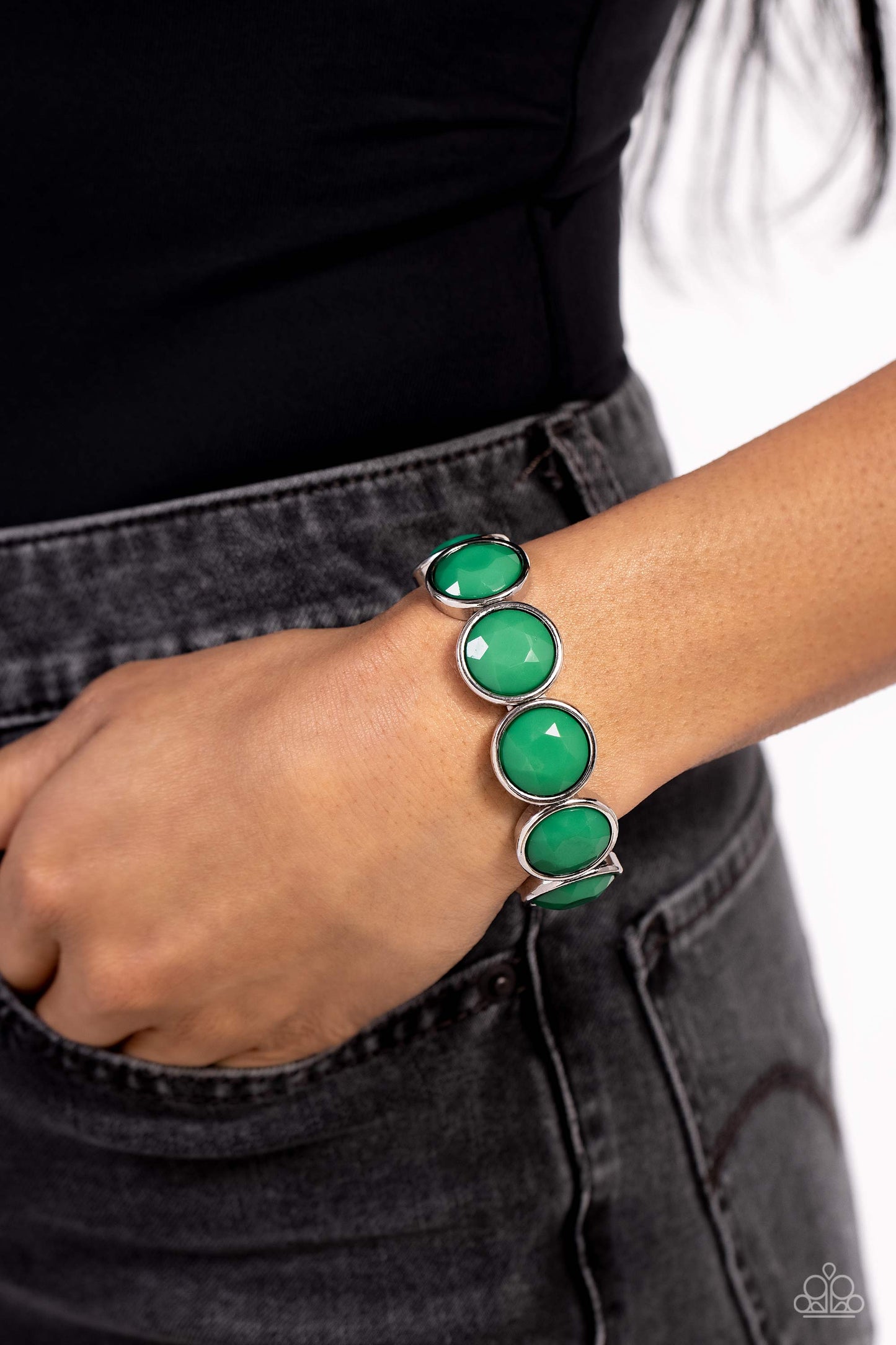 Long Live the Loud Bracelet - Silver w/Green