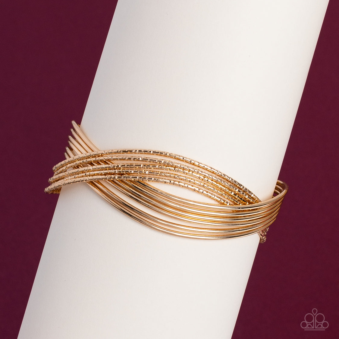 Industrialized Shimmer - Gold Bracelet