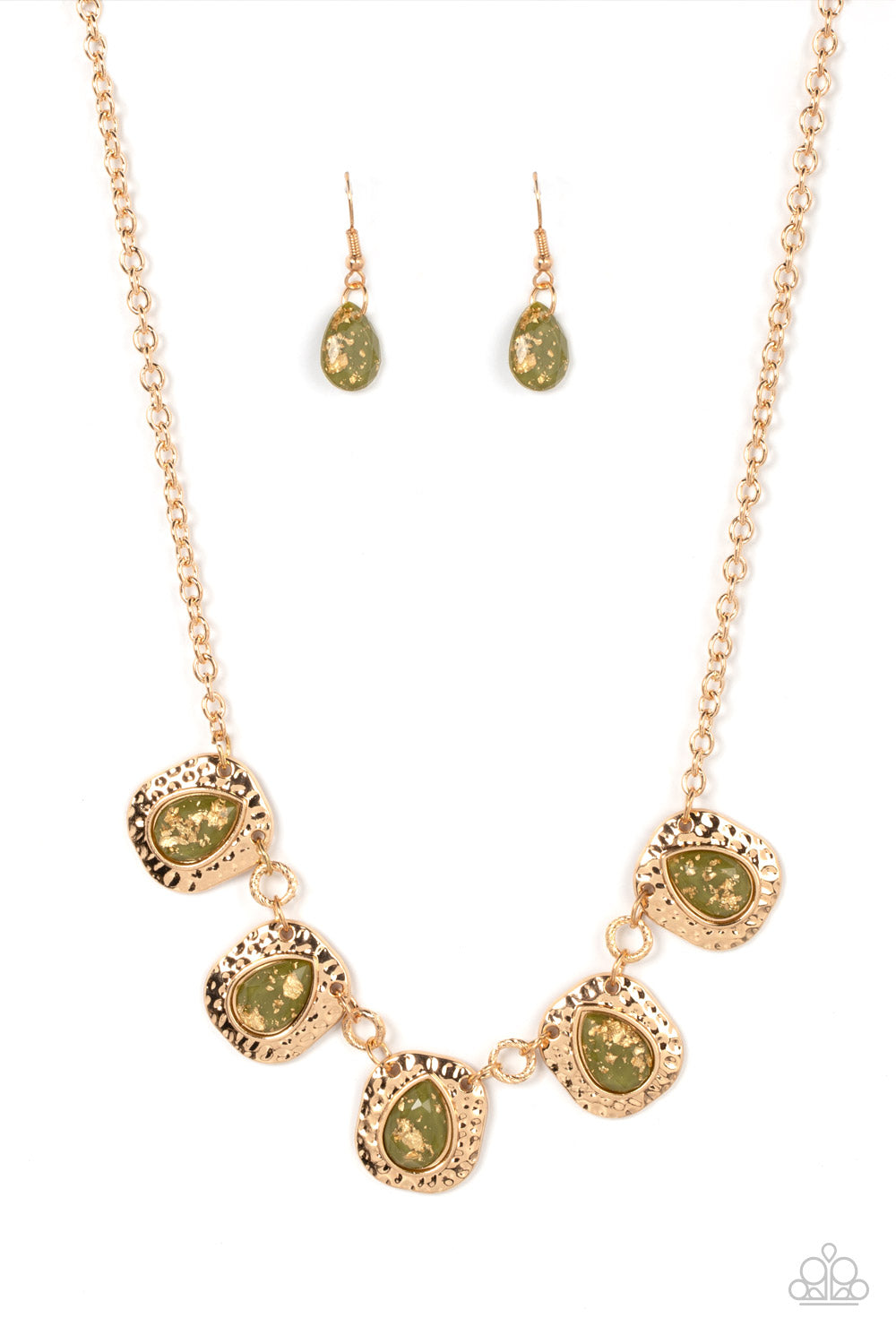 Mayan Masterpiece - Green Necklace - Paparazzi Accessories