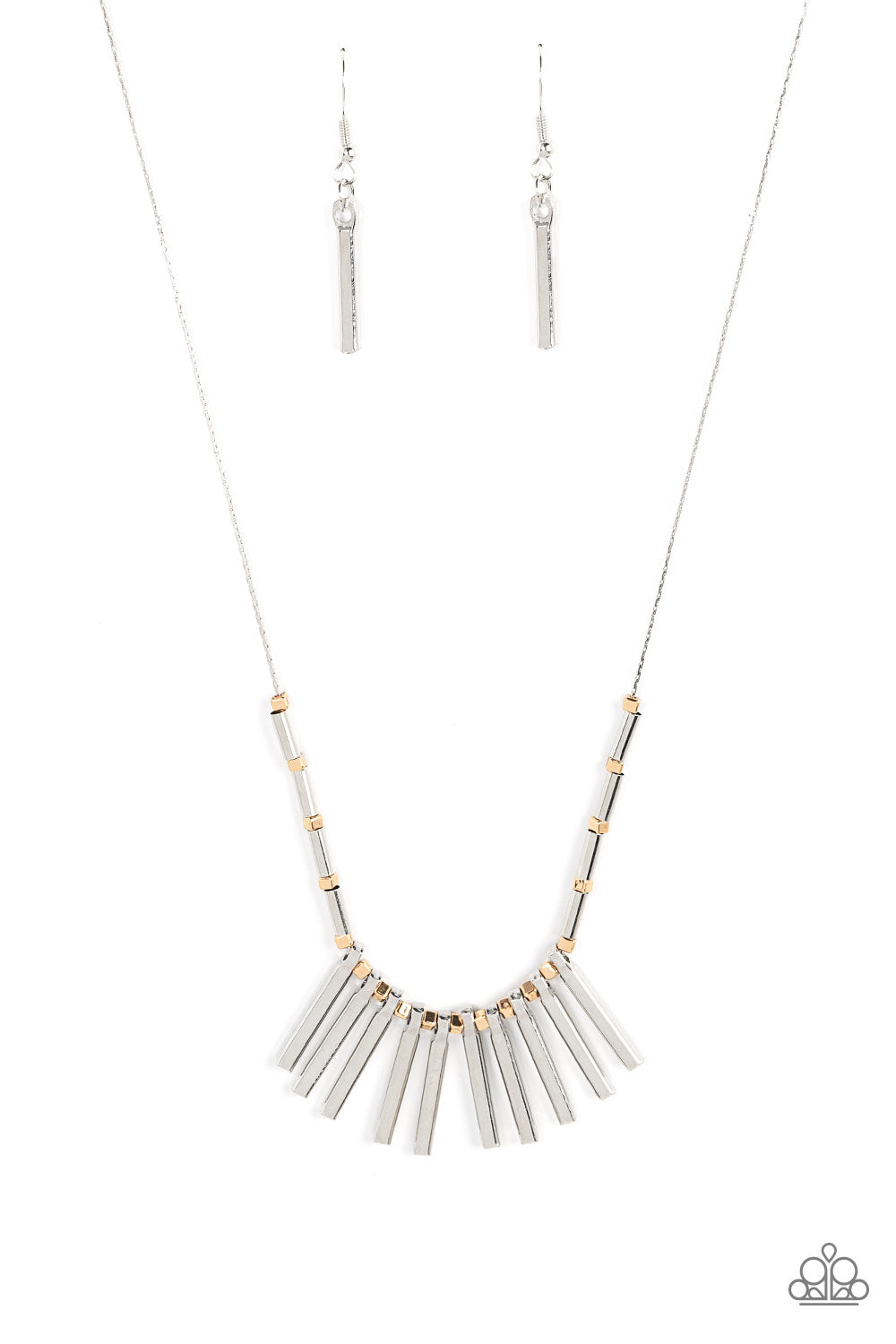 Rustic Hot Rod - Silver Necklace