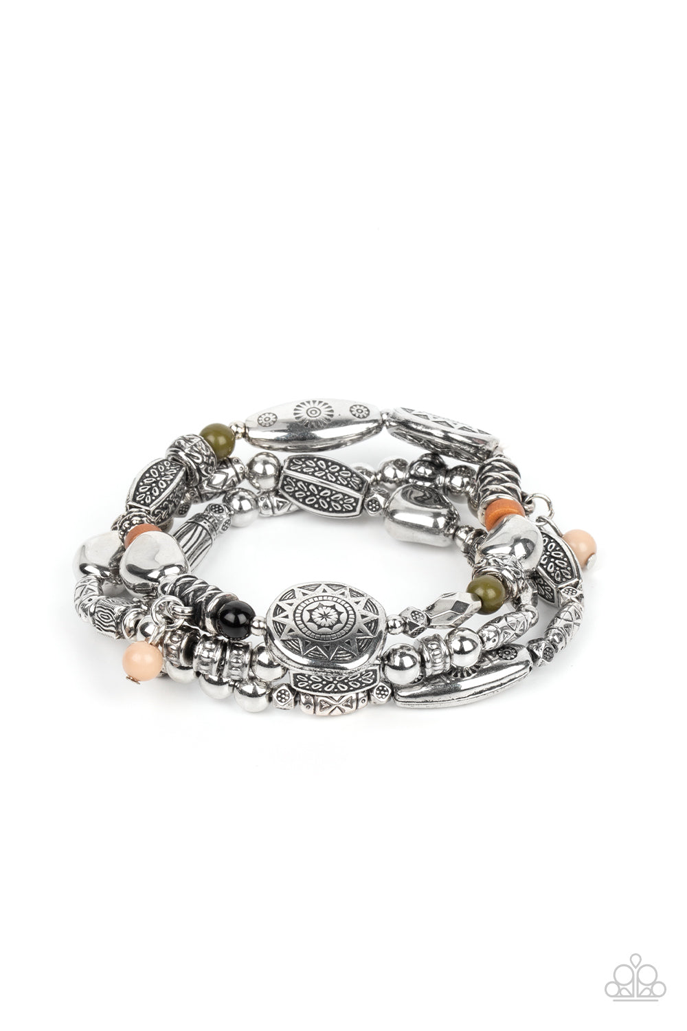 Western Quest - Silver w/Multi Bracelet