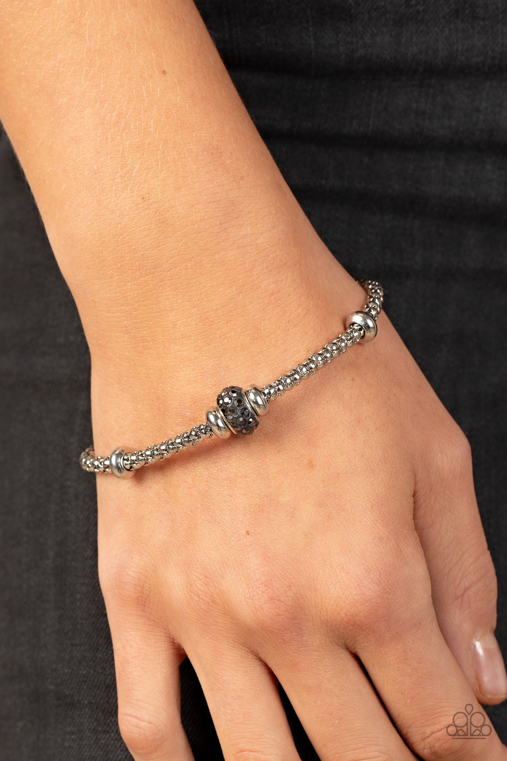 Downtown Decoupage - Silver Bracelet - Paparazzi Accessories