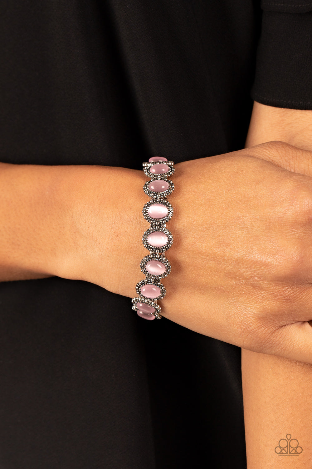 Sweet Oblivion - Silver and Pink Bracelet