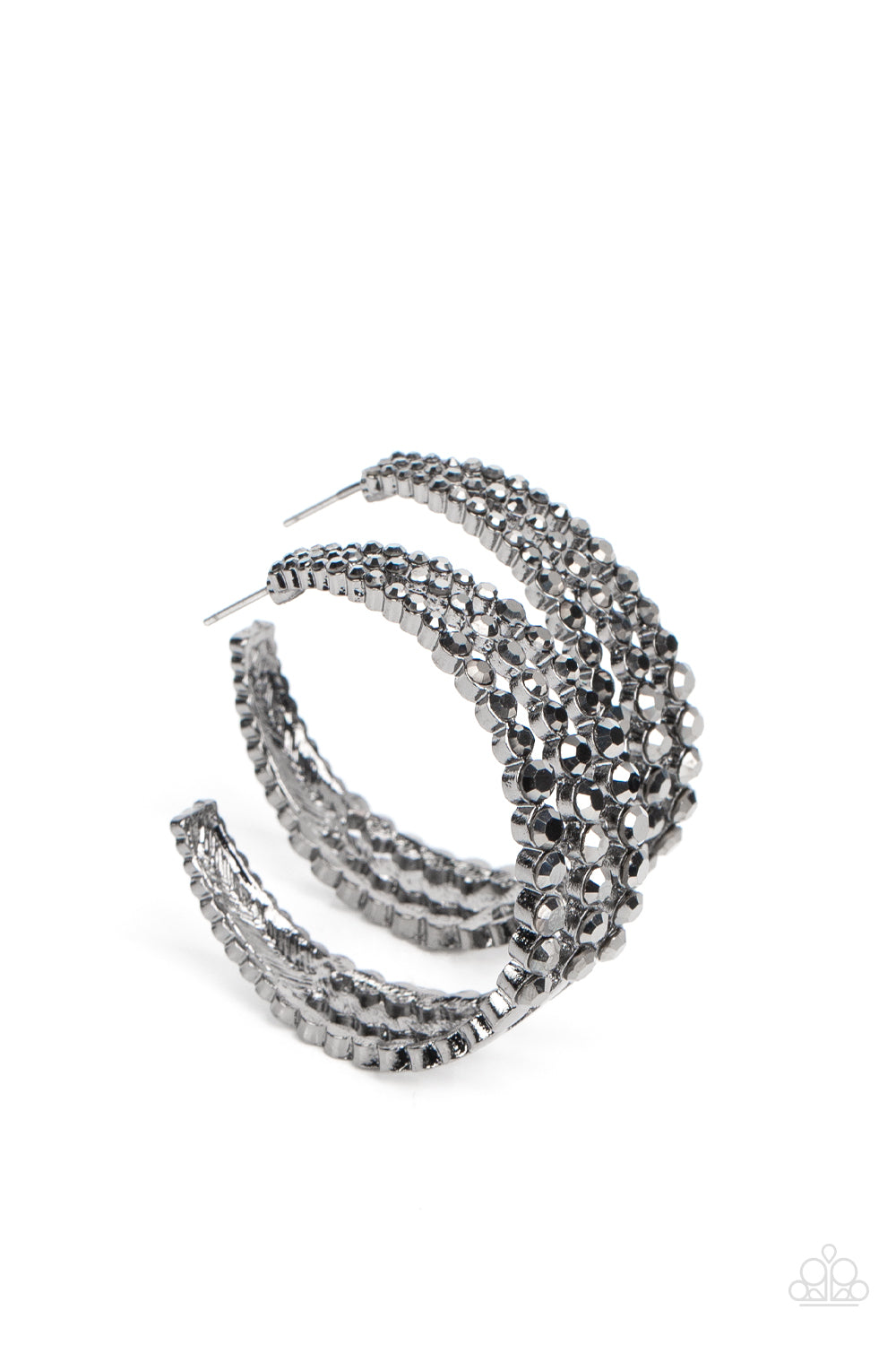 Cosmopolitan Cool - Gunmetal (Black) w/Hematite Gems Earrings