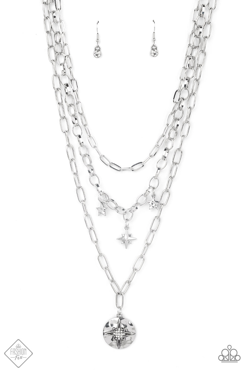 Under the Northern Lights - Silver Necklace