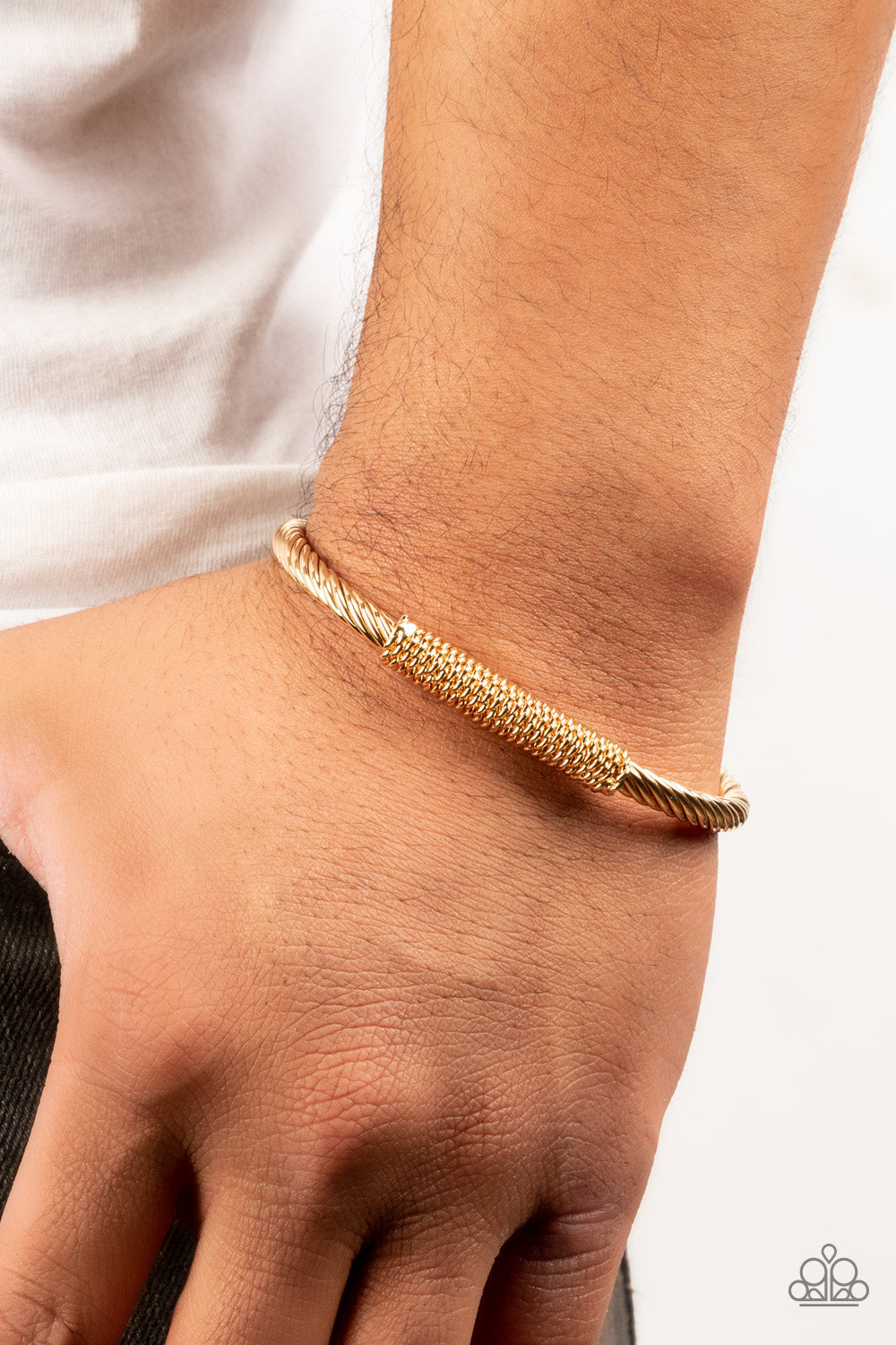 CABLE-Minded - Gold - Men's Bracelet