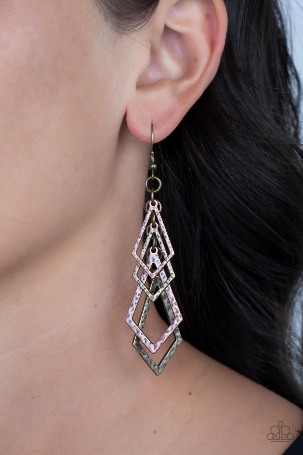 Totally TERRA-ific - Multi (Brass & Copper) Earrings