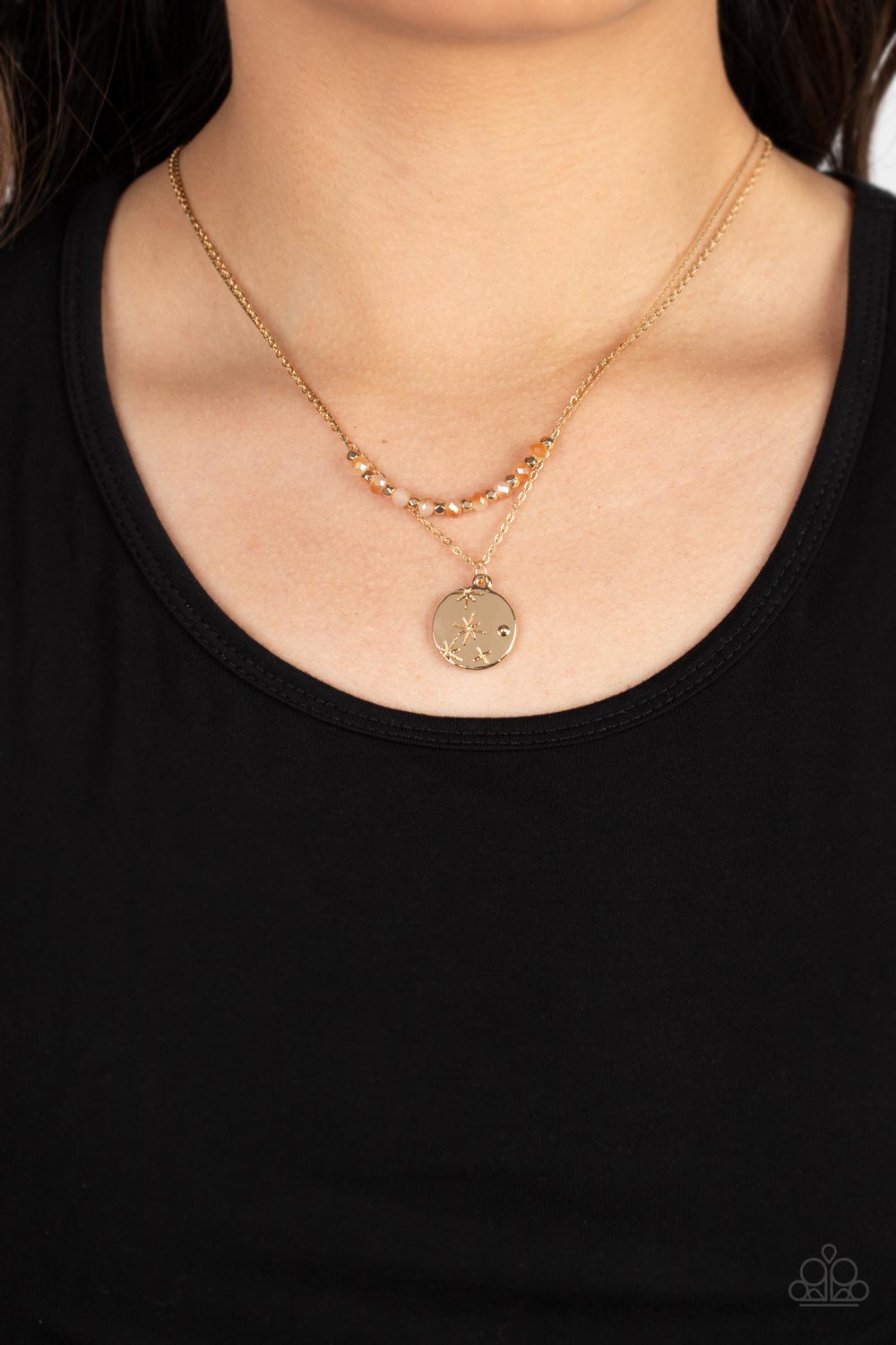Stunning Supernova - Gold Necklace - Paparazzi Accessories