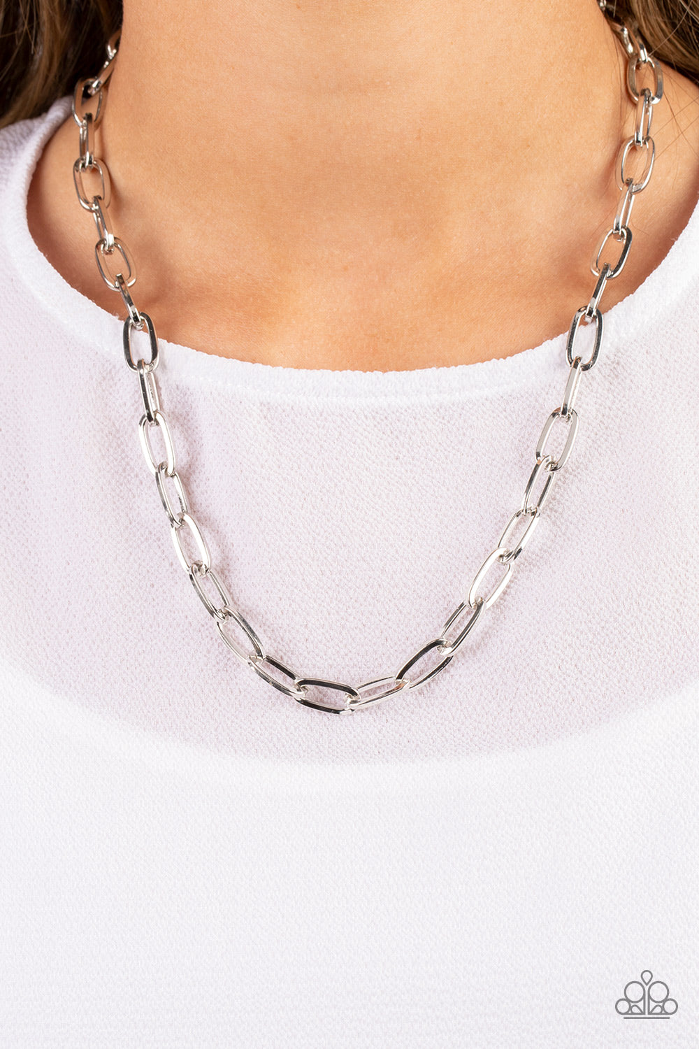 Boston Backdrop Necklace- Silver