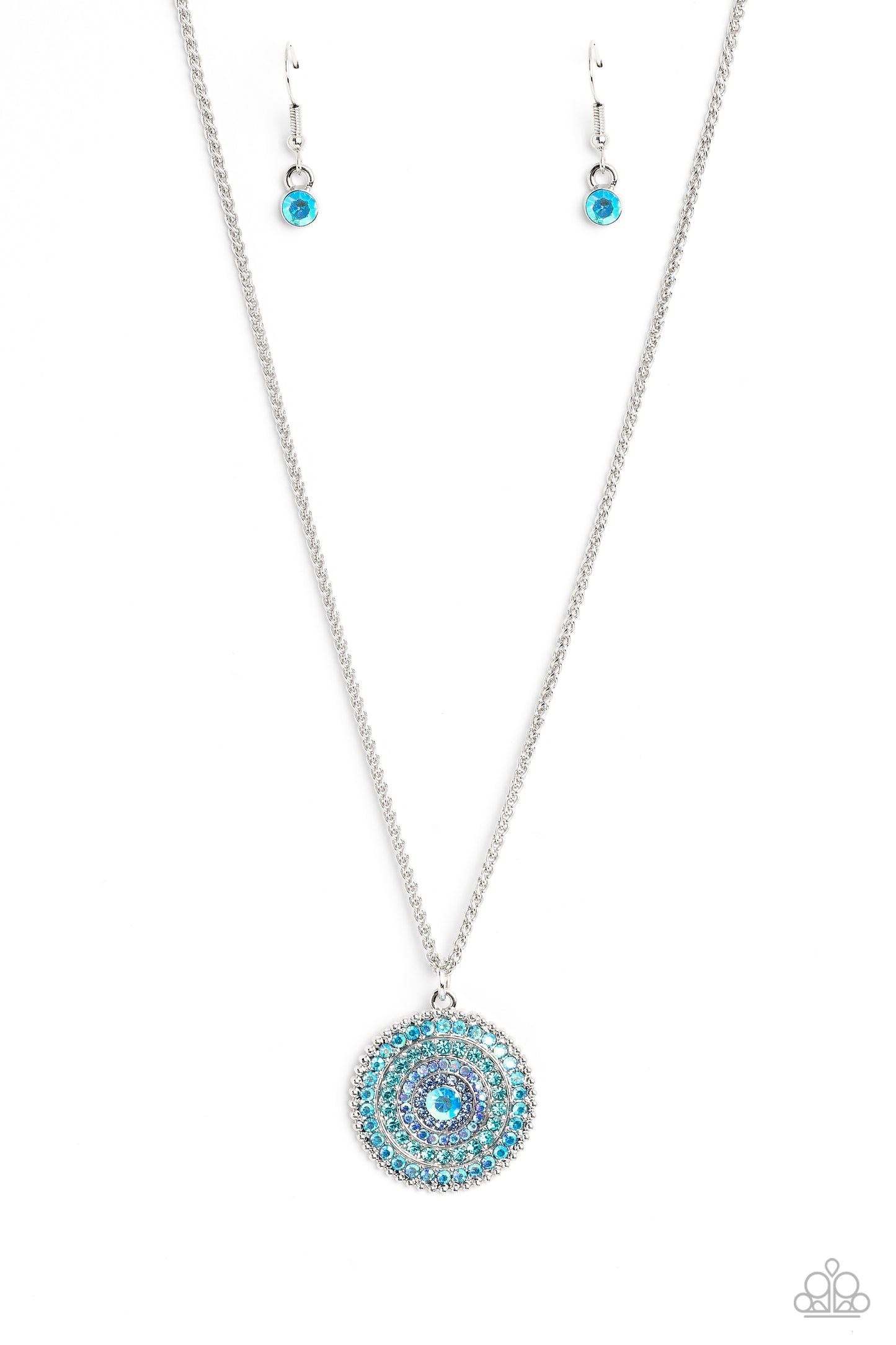 Mandala Masterpiece - Silver w/Blue Necklace
