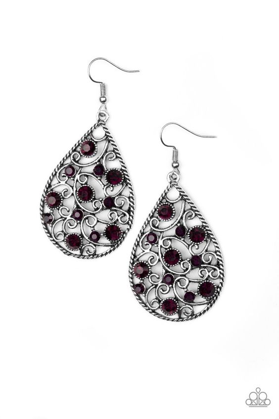 Certainly Courtier purple earrings