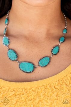 Elemental Eden Turquoise Necklace Silver