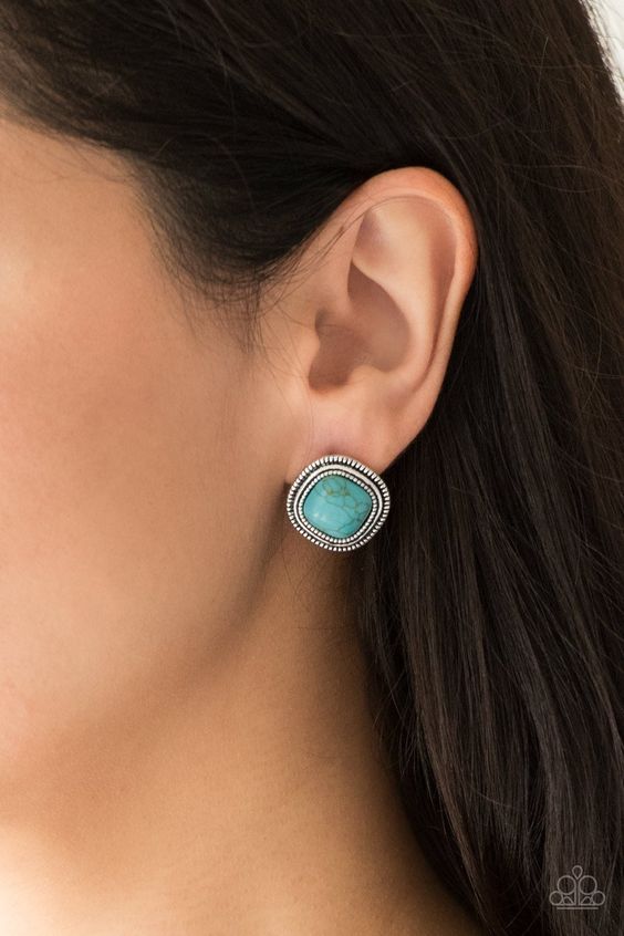 Frontier Runner blue earrings