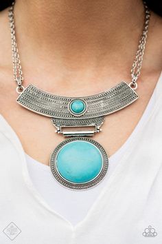 Lasting Empress-ions Turquoise Necklace