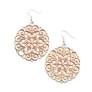 Mandala Effect Orange Earrings - Paparazzi Accessories