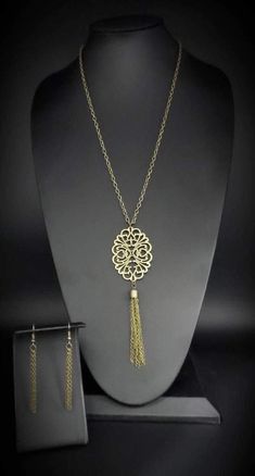 Mandala Melody Brass Necklace