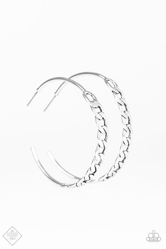Metro Skylines Silver Hoop earrings
