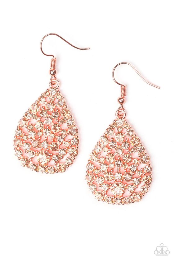 Sparkle Brighter copper earrings
