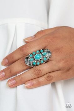 Stone Sunrise Turquoise Ring