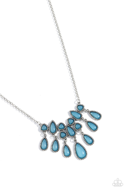 Exceptionally Ethereal Necklace - Silver w/Blue
