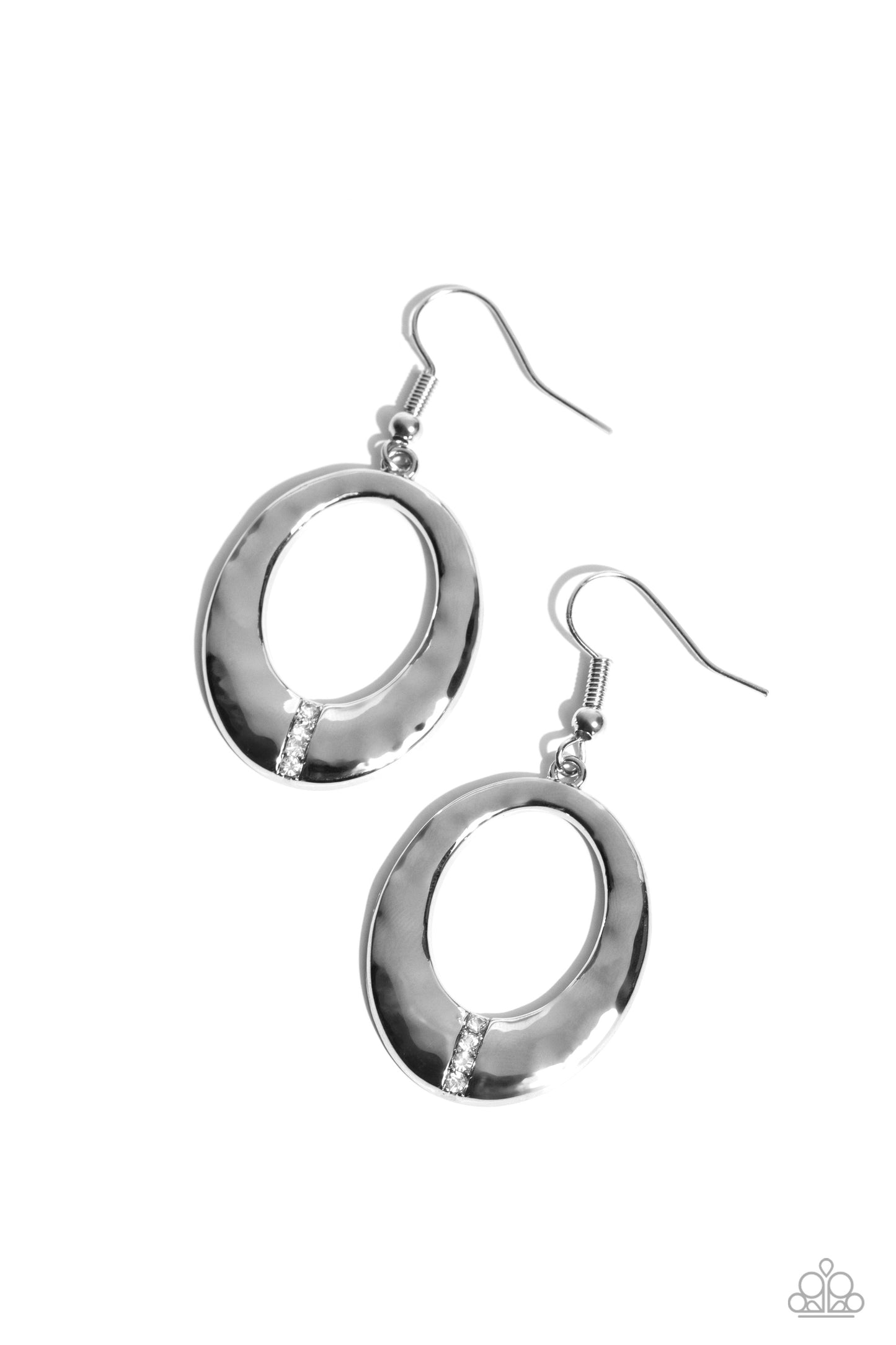 Center Stage Classic - Silver Earrings
